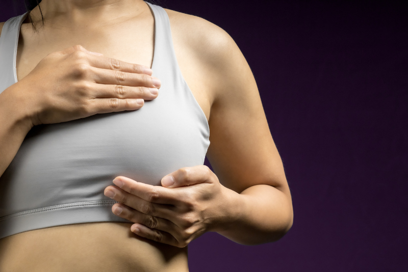 Breast tenderness and slight breast pain before periods can be